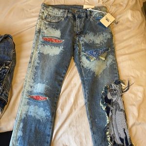 Jeans ripped